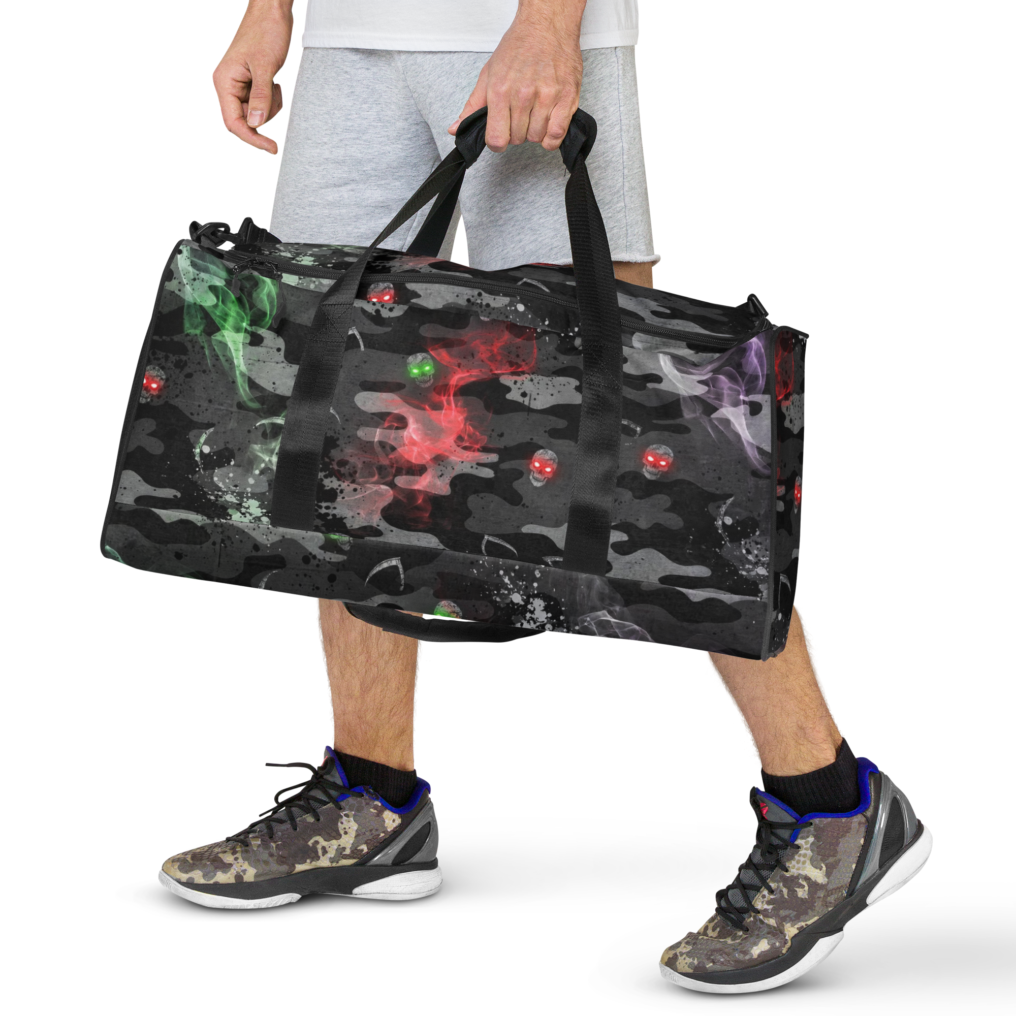 THE PHANTOM HARVEST - Neon Smoke Duffle Bag - Image 16