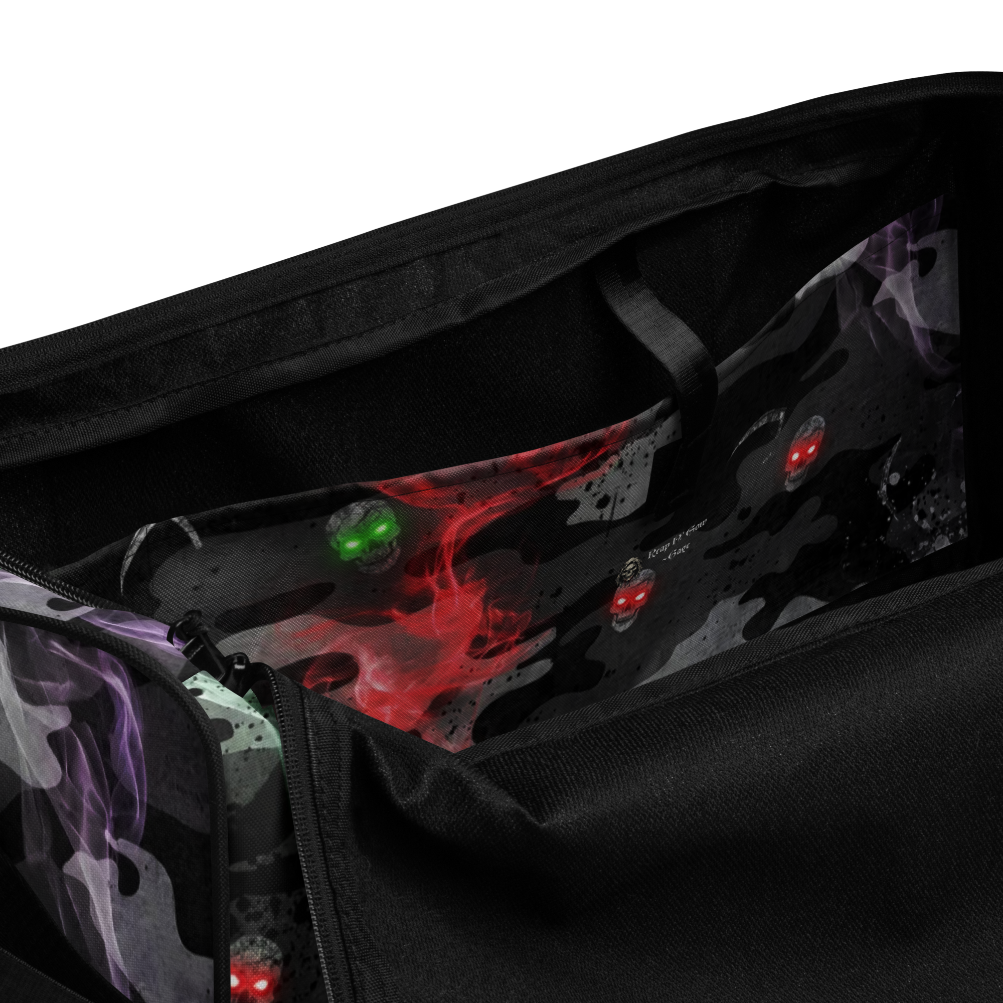 THE PHANTOM HARVEST - Neon Smoke Duffle Bag - Image 5