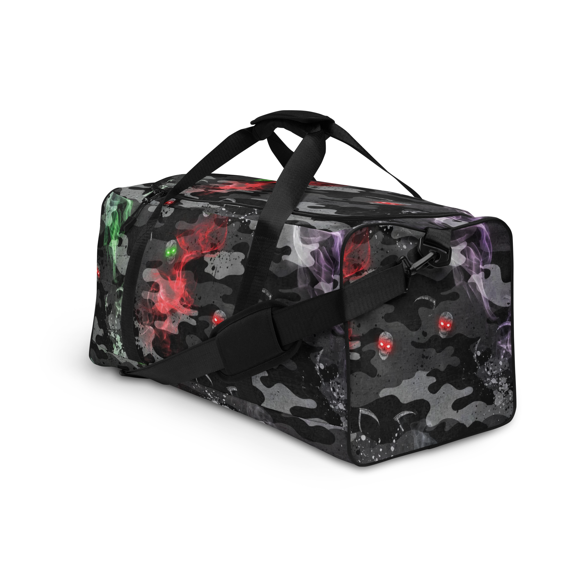 THE PHANTOM HARVEST - Neon Smoke Duffle Bag - Image 14