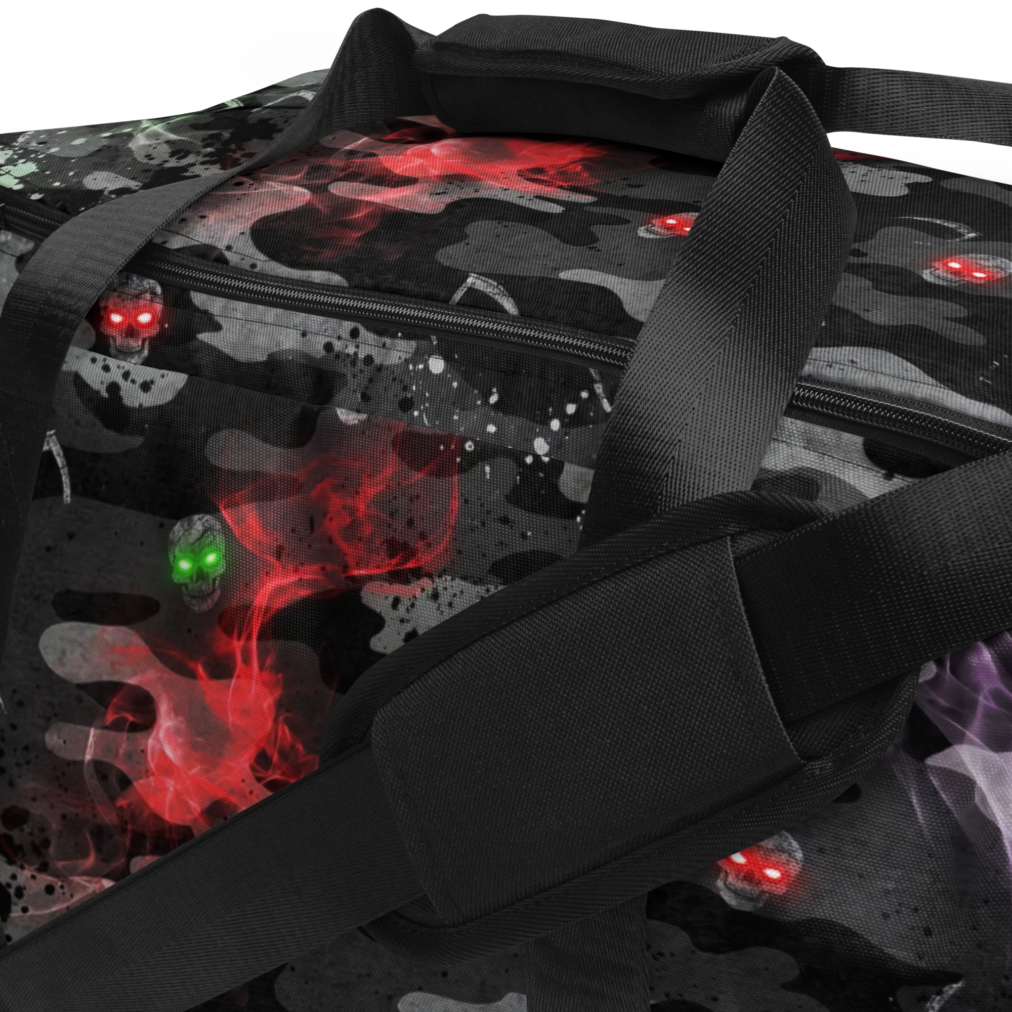 THE PHANTOM HARVEST - Neon Smoke Duffle Bag - Image 12
