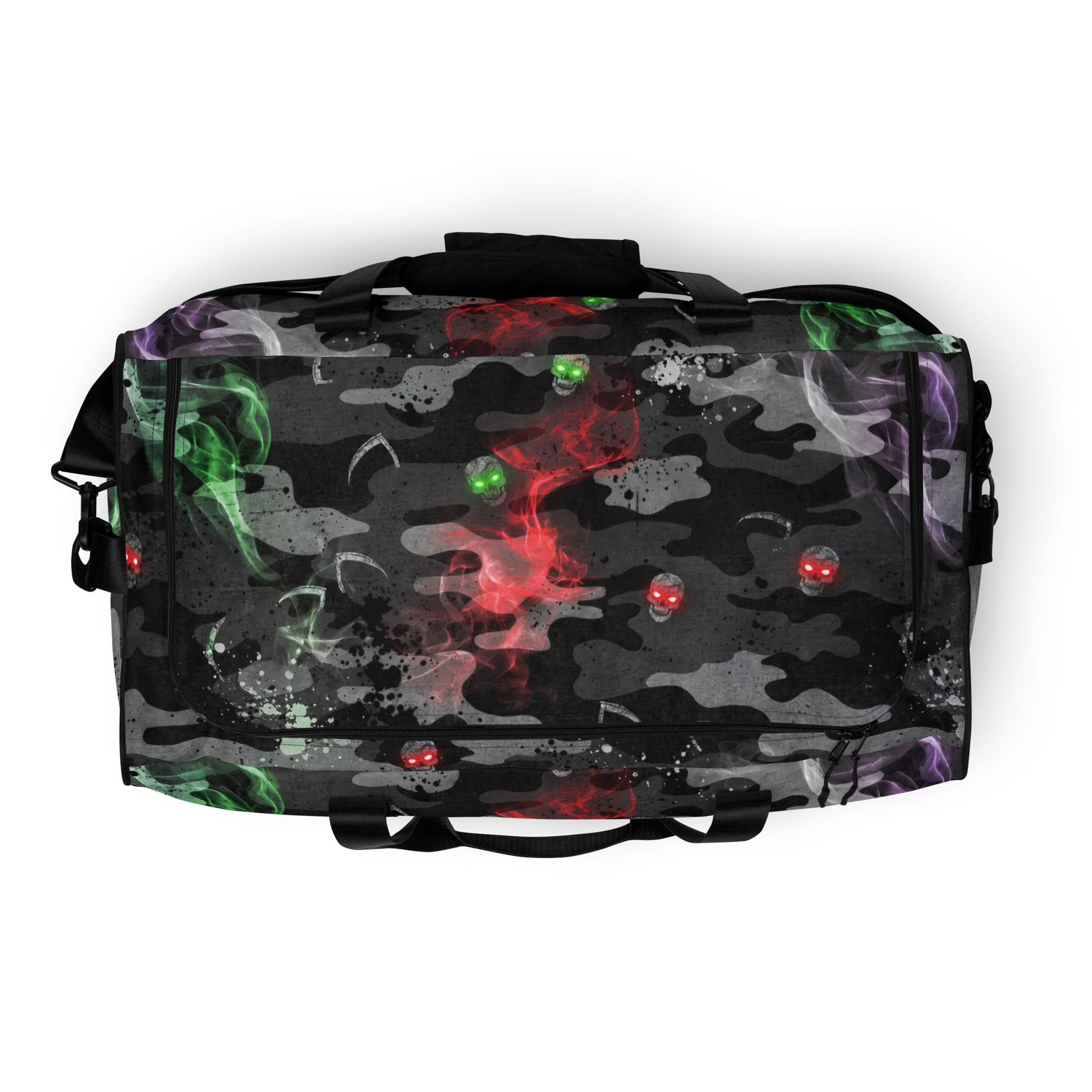 THE PHANTOM HARVEST - Neon Smoke Duffle Bag - Image 2